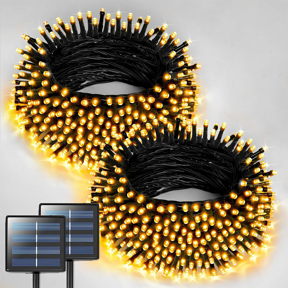 2 Pack Total 400LED Solar String Lights, Christmas Solar Outdoor Lights Party Yard Decoration | JOLLIFABLE™