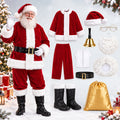 Santa Claus Costume 11PCS, Adult Christmas Santa Suit Xmas Cosplay Outfit | JOLLIFABLE™