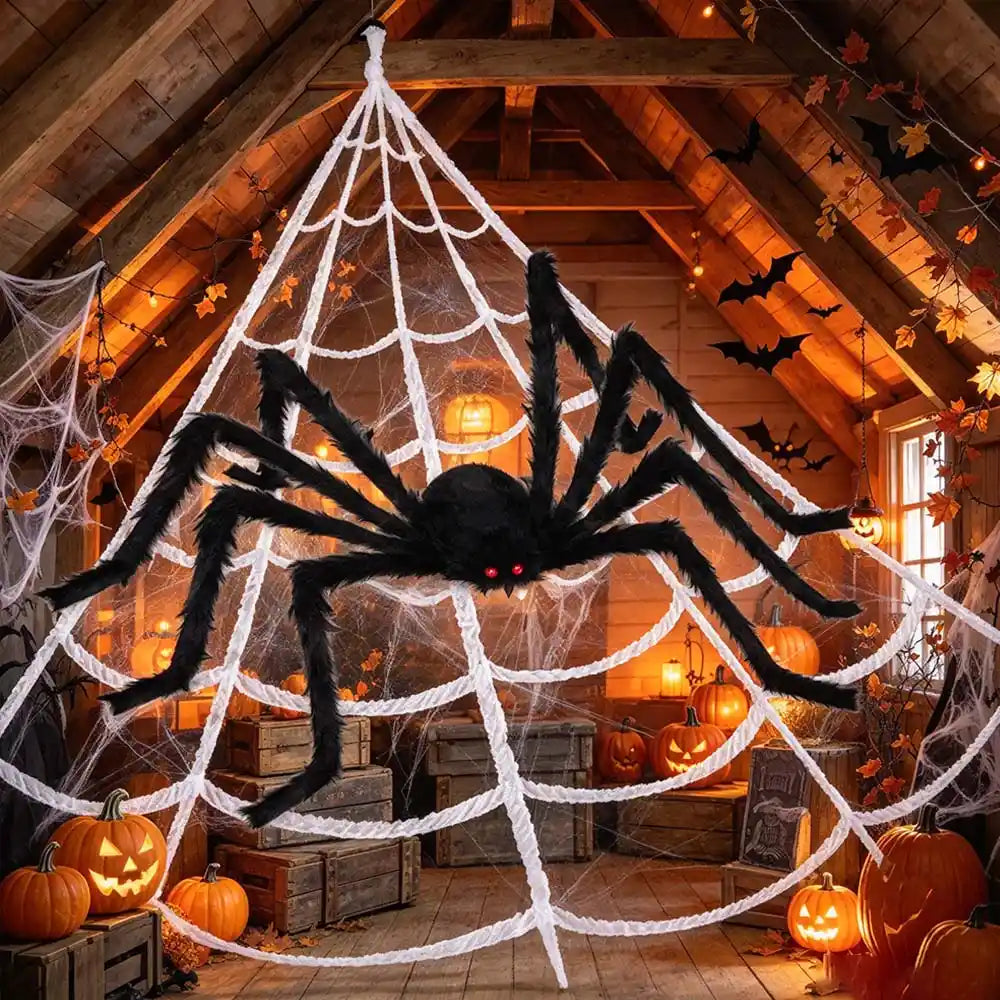 Halloween Decorations Spider Web Outdoor Spider Décor | JOLLIFABLE™