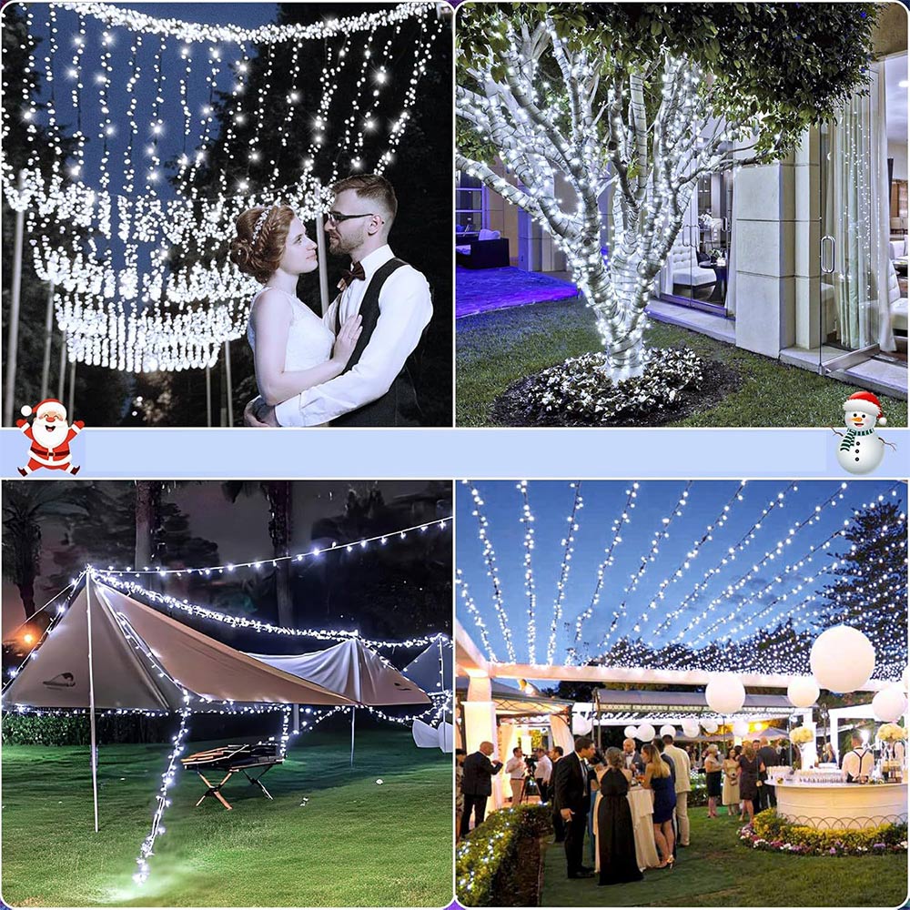 2 Pack Total 400LED Solar String Lights, Christmas Solar Outdoor Lights Party Yard Decoration | JOLLIFABLE™