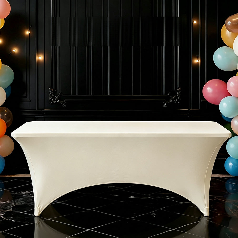 Table Cloth for Rectangular Spandex Table Cover for Party, Conference, Wedding, Banquet | JOLLIFABLE™