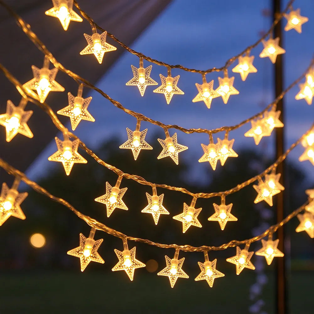 LED Twinkle Star Fairy String Lights | JOLLIFABLE™