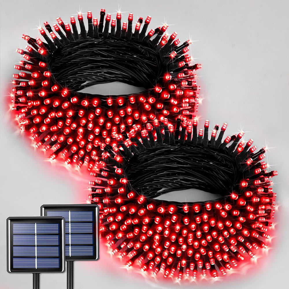 2 Pack Total 400LED Solar String Lights, Christmas Solar Outdoor Lights Party Yard Decoration | JOLLIFABLE™