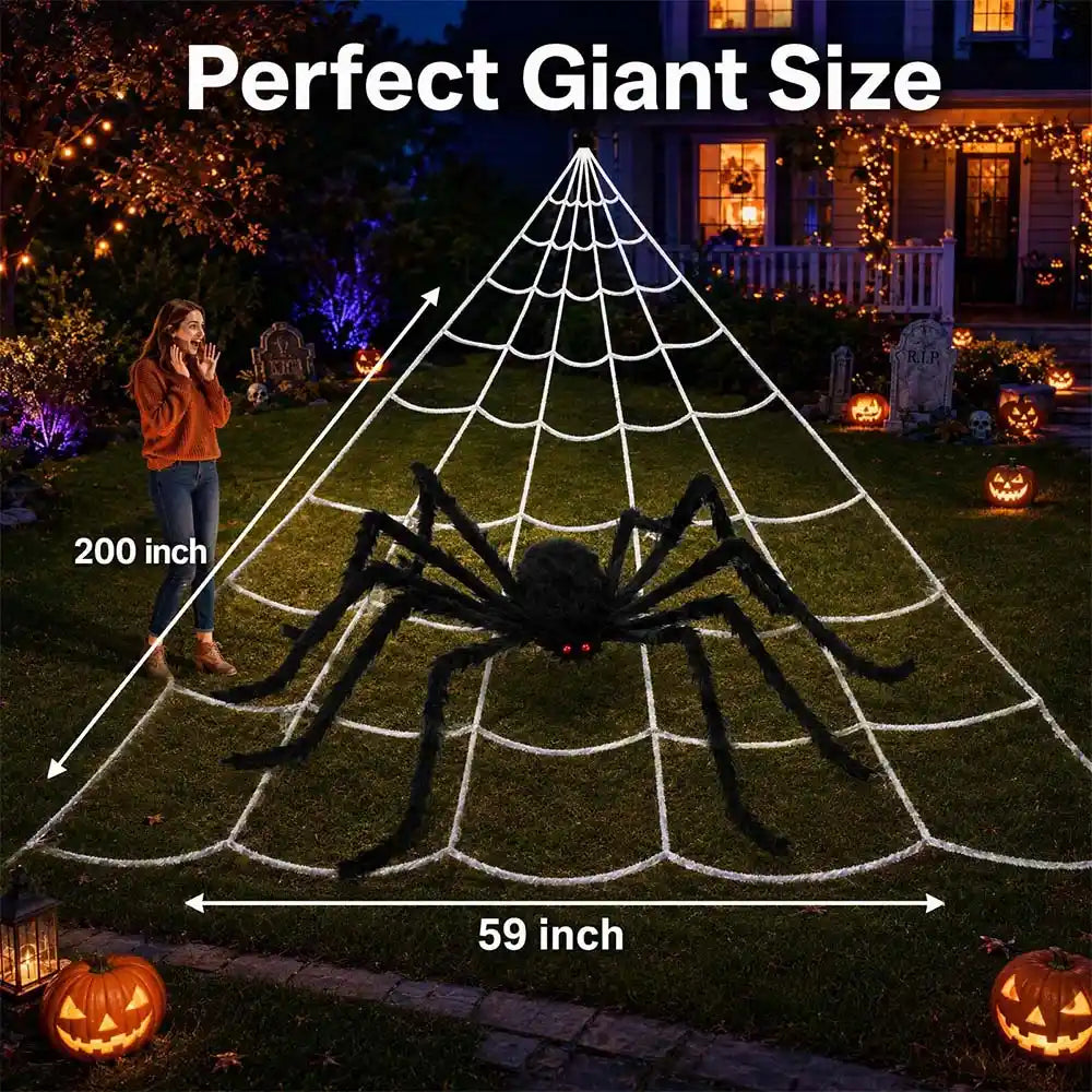 Halloween Decorations Spider Web Outdoor Spider Décor | JOLLIFABLE™