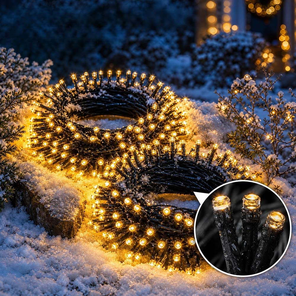 2 Pack Total 400LED Solar String Lights, Christmas Solar Outdoor Lights Party Yard Decoration | JOLLIFABLE™