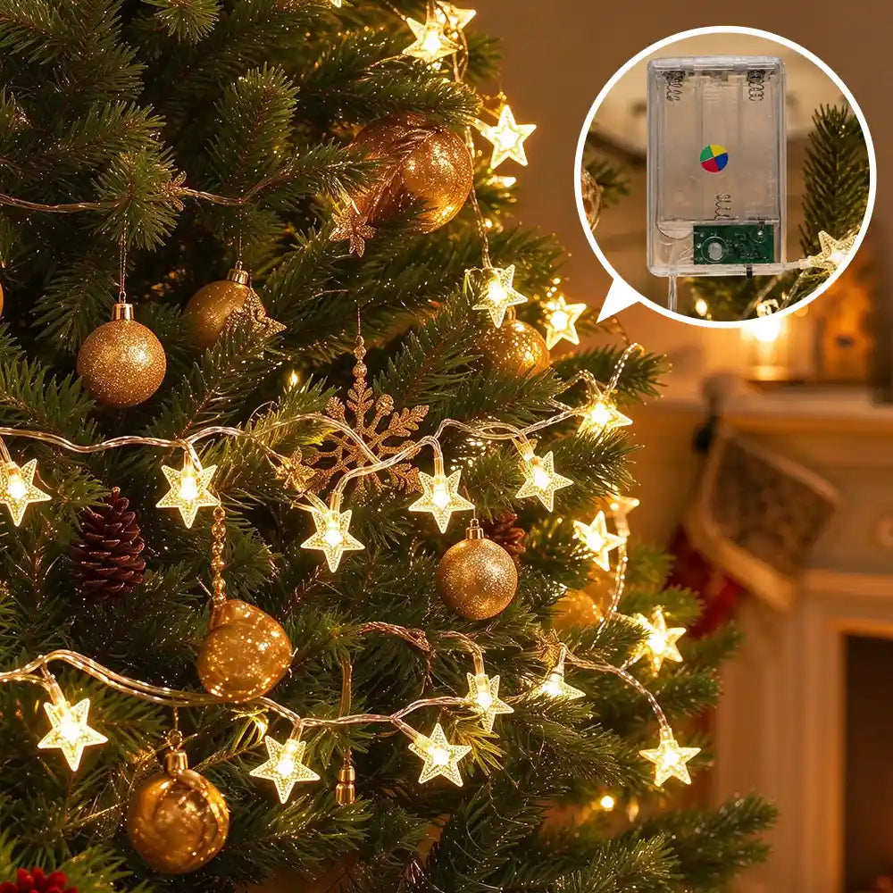 LED Twinkle Star Fairy String Lights | JOLLIFABLE™