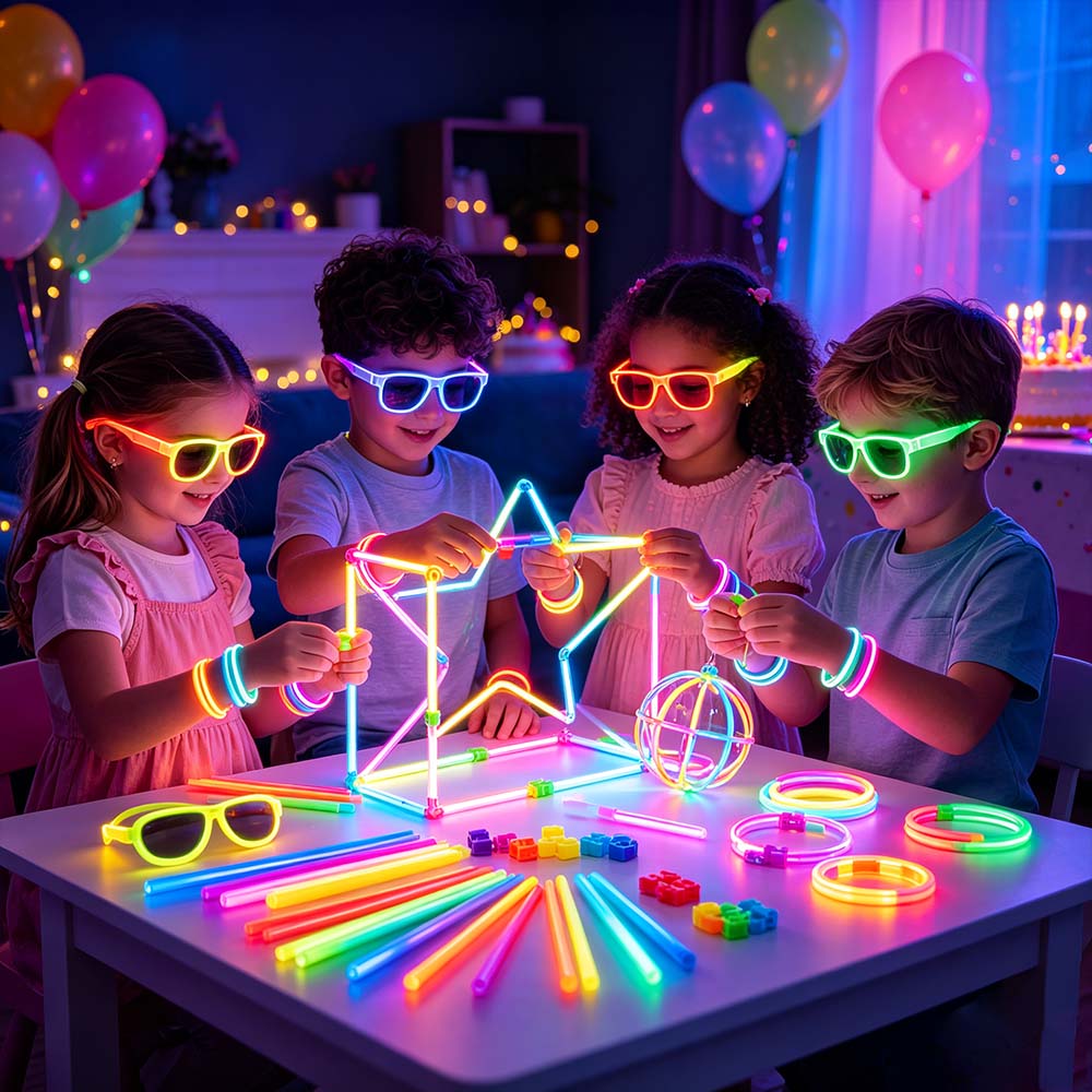 205 PCS Glow Sticks Party Pack for Party Halloween Concert | JOLLIFABLE™