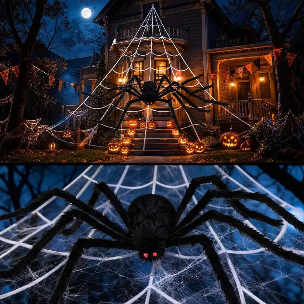 Halloween Decorations Spider Web Outdoor Spider Décor | JOLLIFABLE™