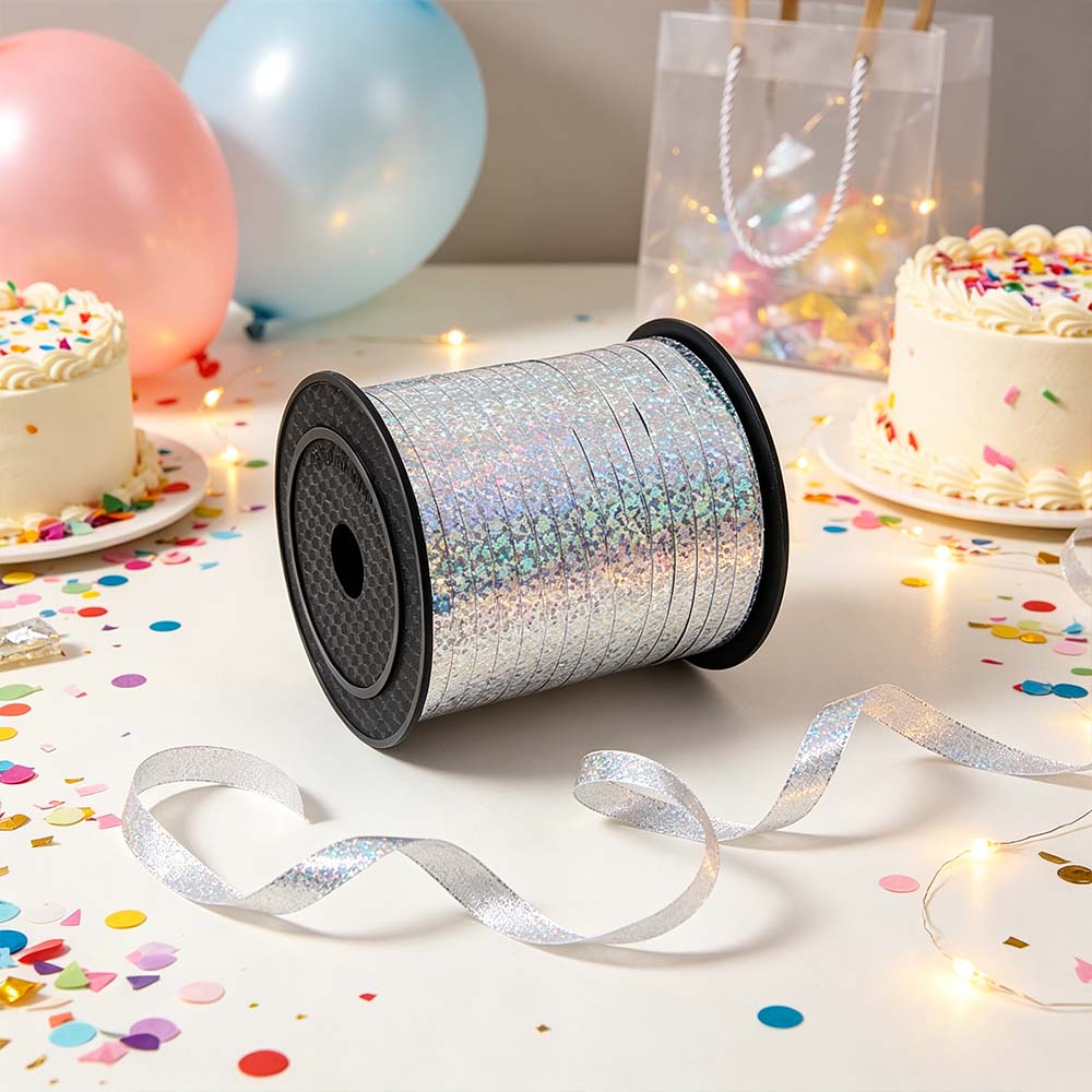 500 Yards Ribbon Curling Crimped Shiny Metallic Roll for Gift Wrapping Ribbon for Birthday Party Festival | JOLLIFABLE™
