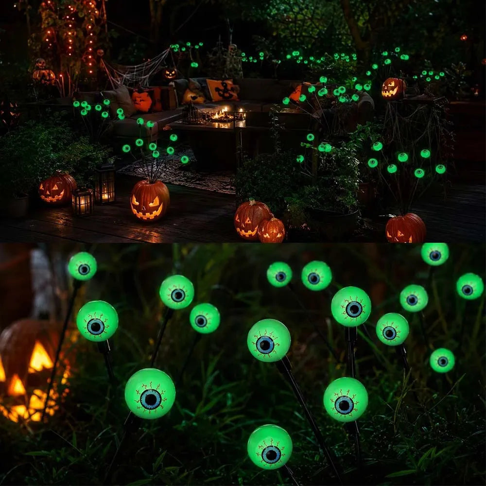 Outdoor Solar Scary Eyeball Lights 12LED Halloween Decorations| JOLLIFABLE™