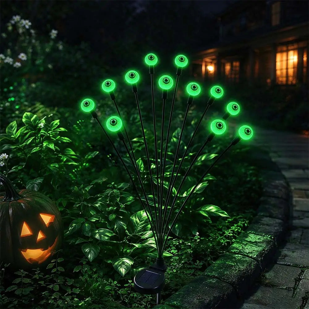 Outdoor Solar Scary Eyeball Lights 12LED Halloween Decorations| JOLLIFABLE™