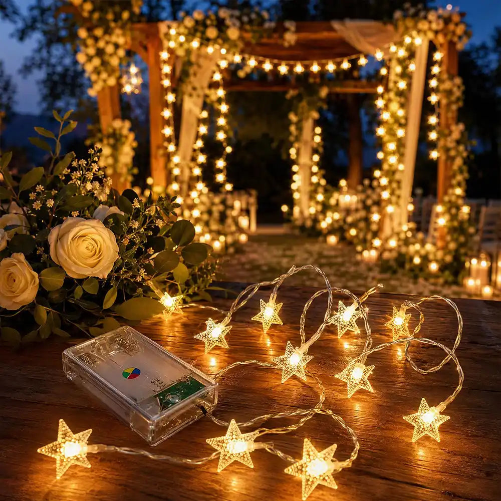 LED Twinkle Star Fairy String Lights | JOLLIFABLE™