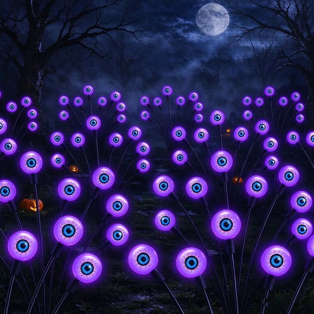 Outdoor Solar Scary Eyeball Lights 12LED Halloween Decorations| JOLLIFABLE™