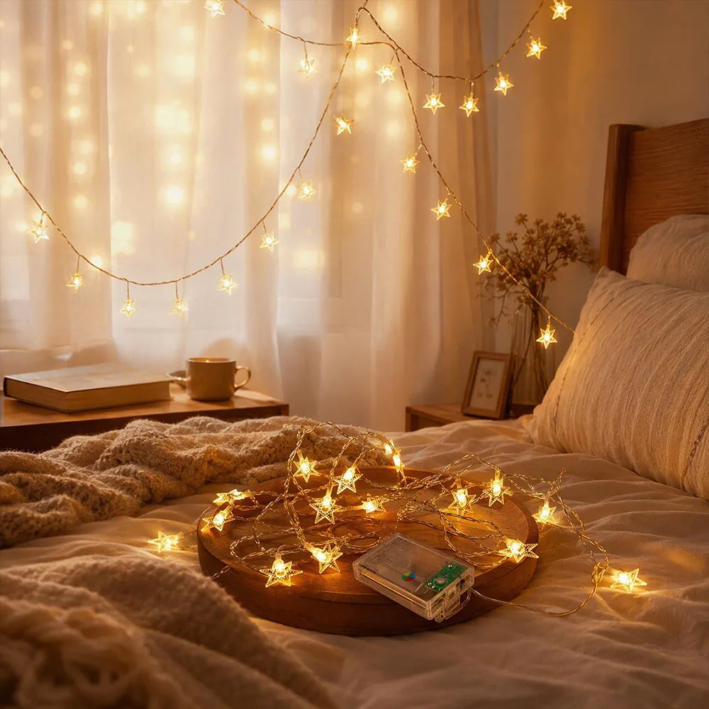LED Twinkle Star Fairy String Lights | JOLLIFABLE™