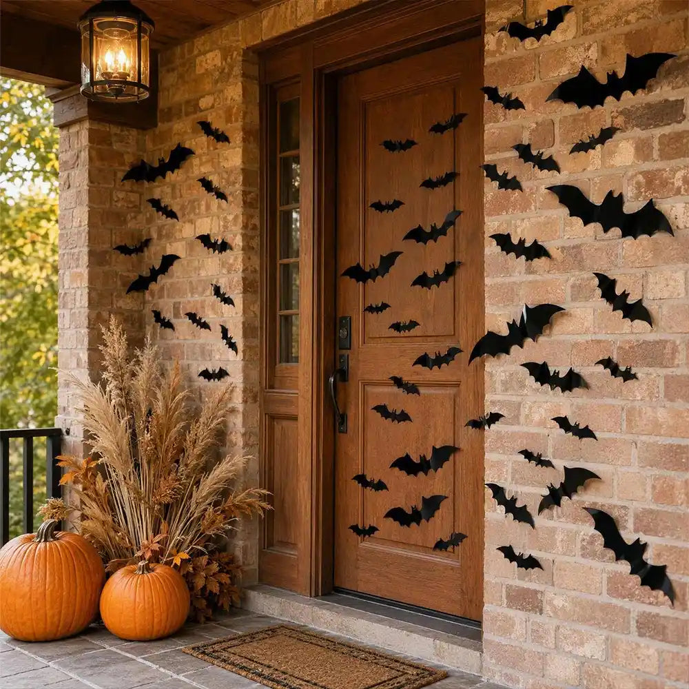 3D Bat Halloween Decoration Stickers for Home Decor 120 Pcs | JOLLIFABLE™