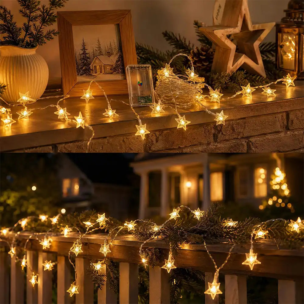 LED Twinkle Star Fairy String Lights | JOLLIFABLE™