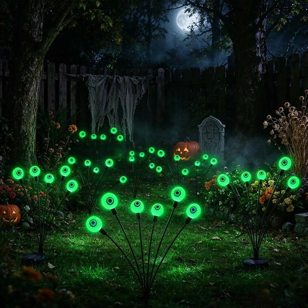 Outdoor Solar Scary Eyeball Lights 12LED Halloween Decorations| JOLLIFABLE™