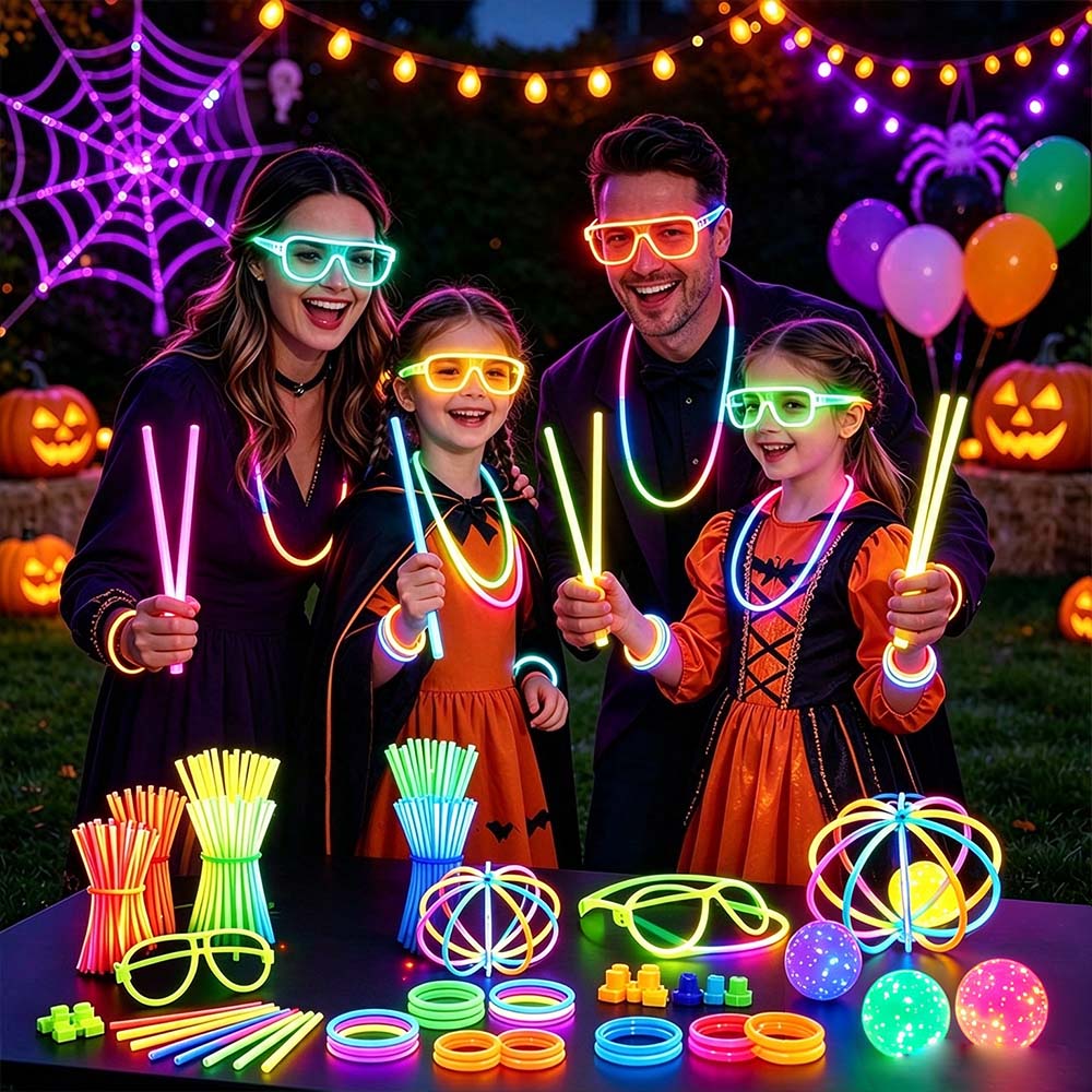 205 PCS Glow Sticks Party Pack for Party Halloween Concert | JOLLIFABLE™