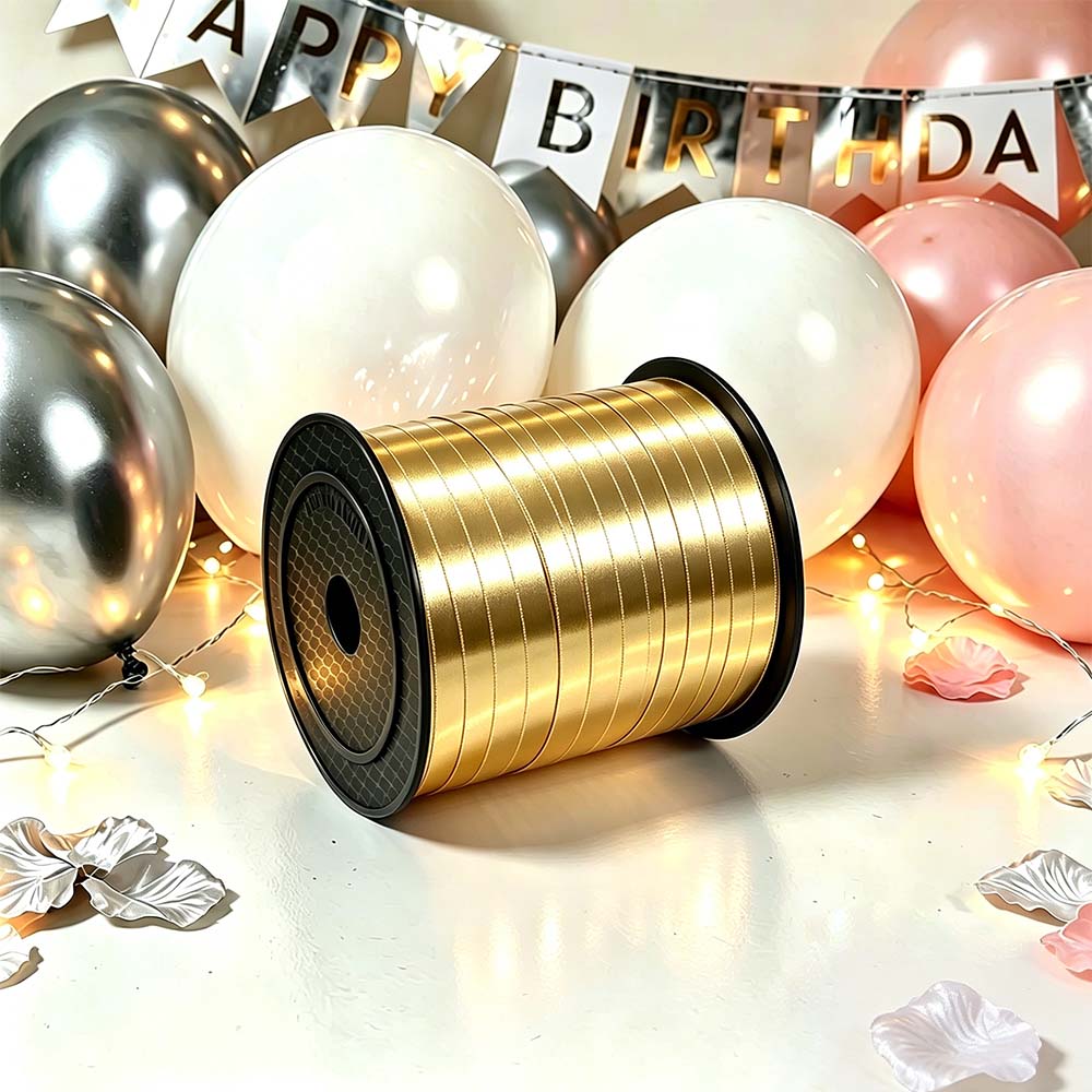 500 Yards Ribbon Curling Crimped Shiny Metallic Roll for Gift Wrapping Ribbon for Birthday Party Festival | JOLLIFABLE™