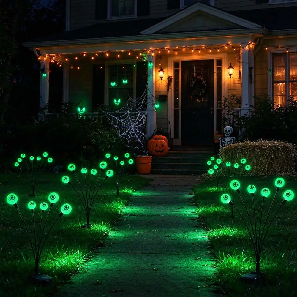 Outdoor Solar Scary Eyeball Lights 12LED Halloween Decorations| JOLLIFABLE™