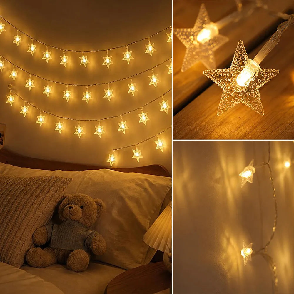 LED Twinkle Star Fairy String Lights | JOLLIFABLE™