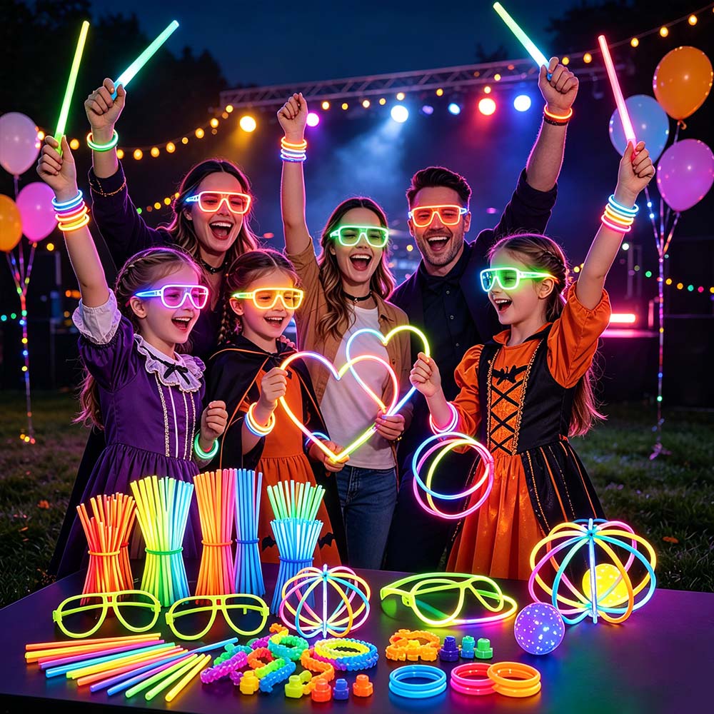 205 PCS Glow Sticks Party Pack for Party Halloween Concert | JOLLIFABLE™