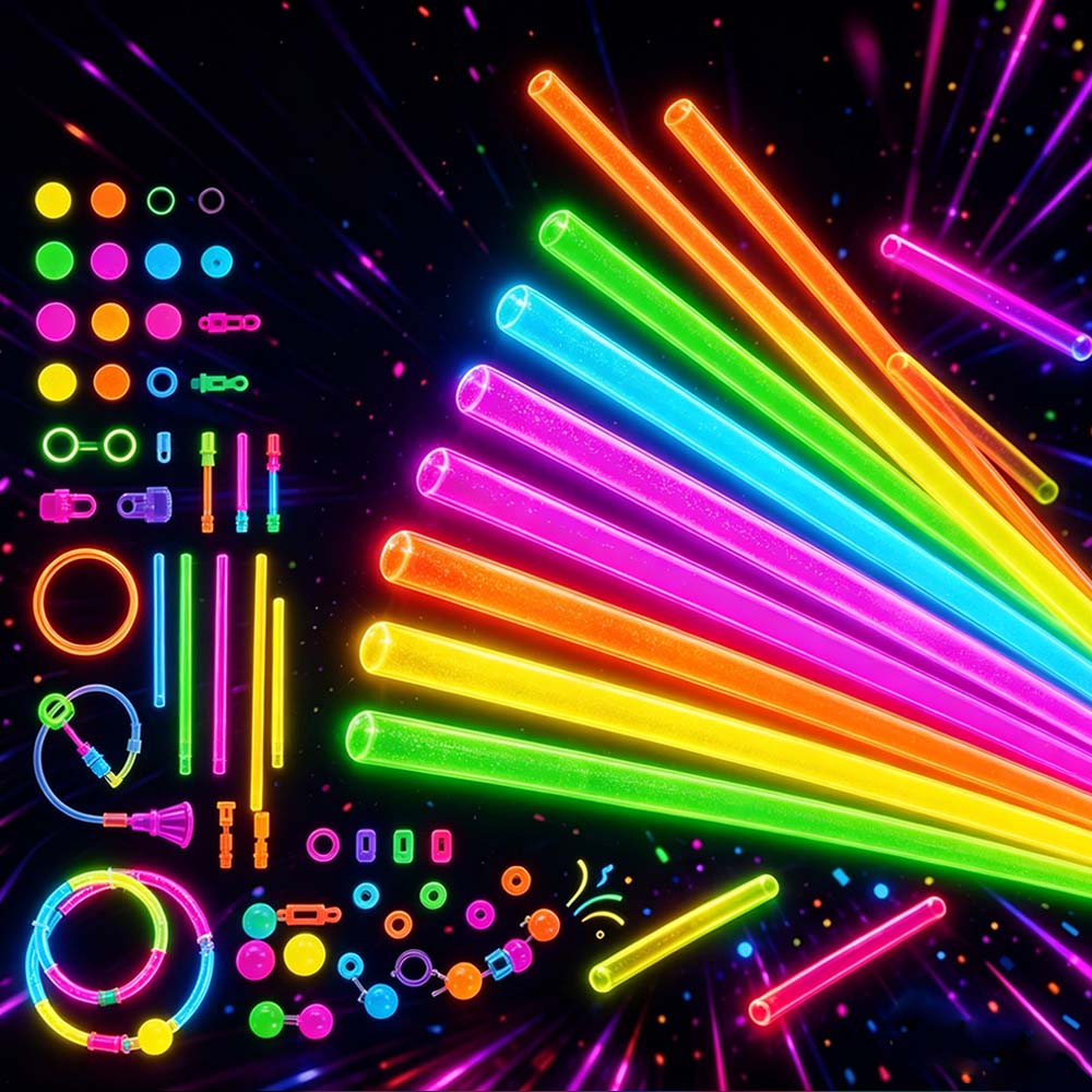 205 PCS Glow Sticks Party Pack for Party Halloween Concert | JOLLIFABLE™