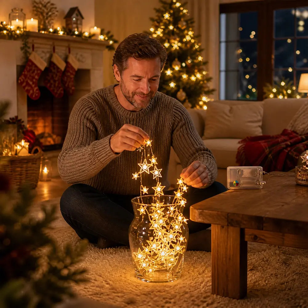 LED Twinkle Star Fairy String Lights | JOLLIFABLE™