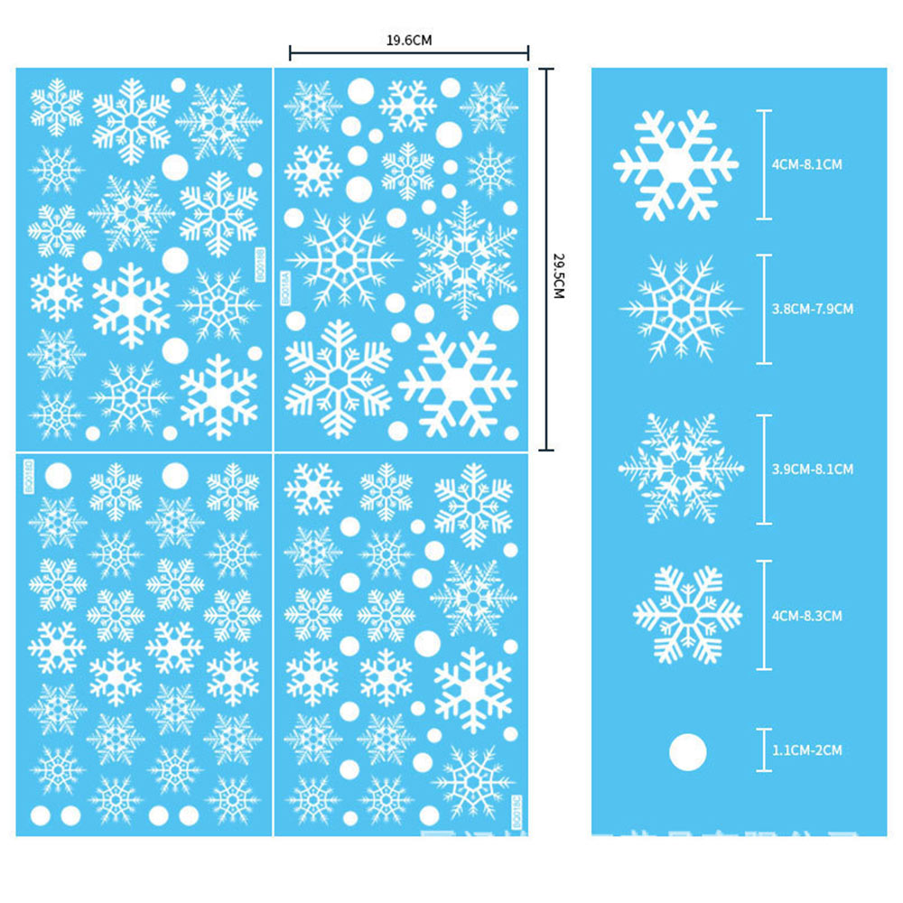 Christmas Snowflake Window Clings Holiday Window Decorations | JOLLIFABLE™