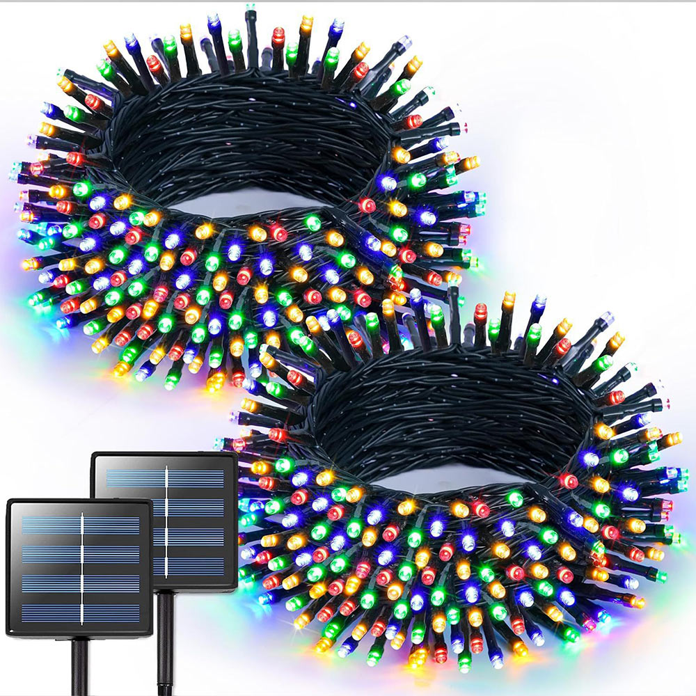 2 Pack Total 400LED Solar String Lights, Christmas Solar Outdoor Lights Party Yard Decoration | JOLLIFABLE™
